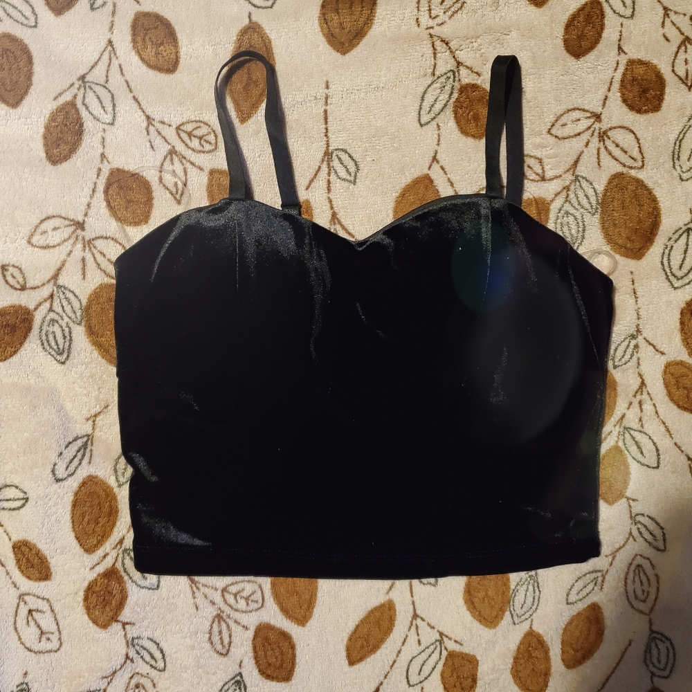 Women's Velvet crop top 3x$30